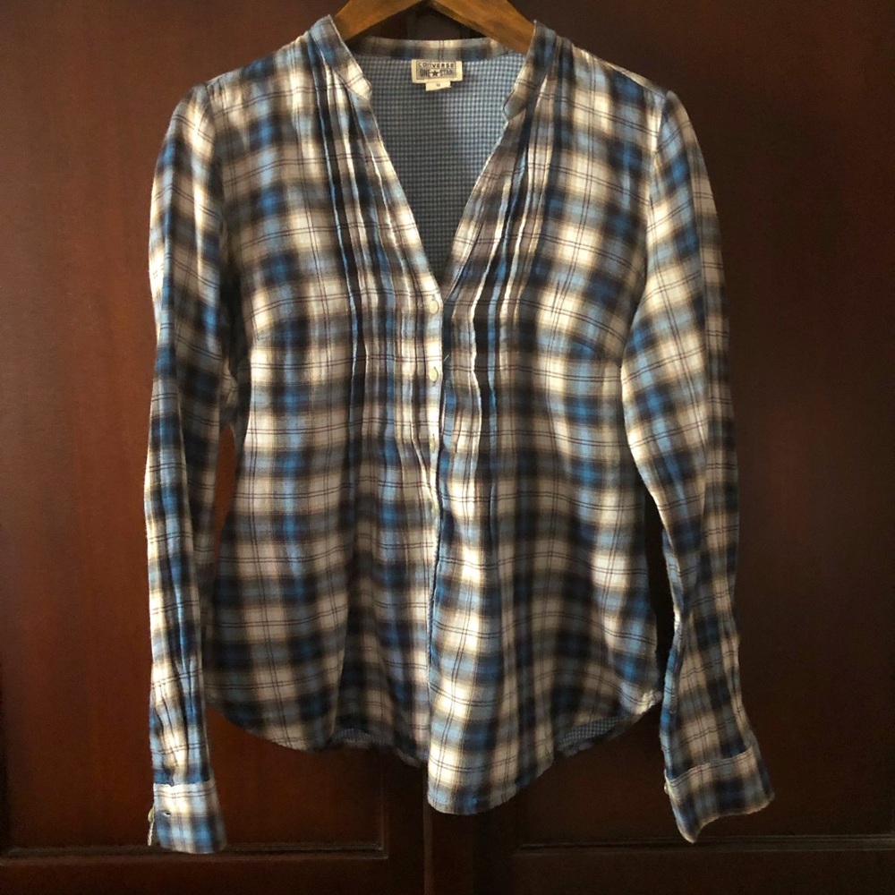 Converse One Star Women’s L/S plaid Shirt (Medium)